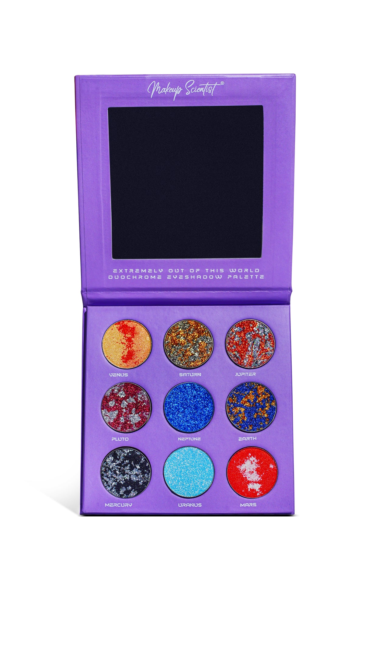 Solar System Eyeshadow Palette by Makeup Scientist - 9 galaxy-inspired pigmented shades
