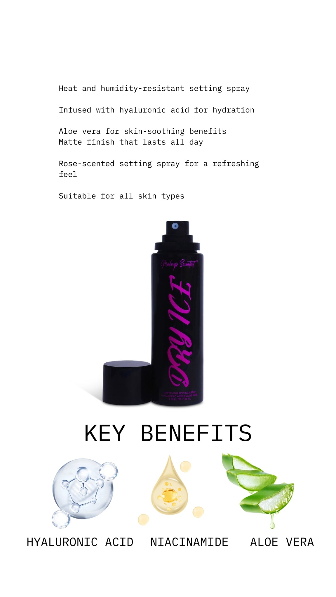 Makeup Scientist Dry Ice Setting Spray - product photo
