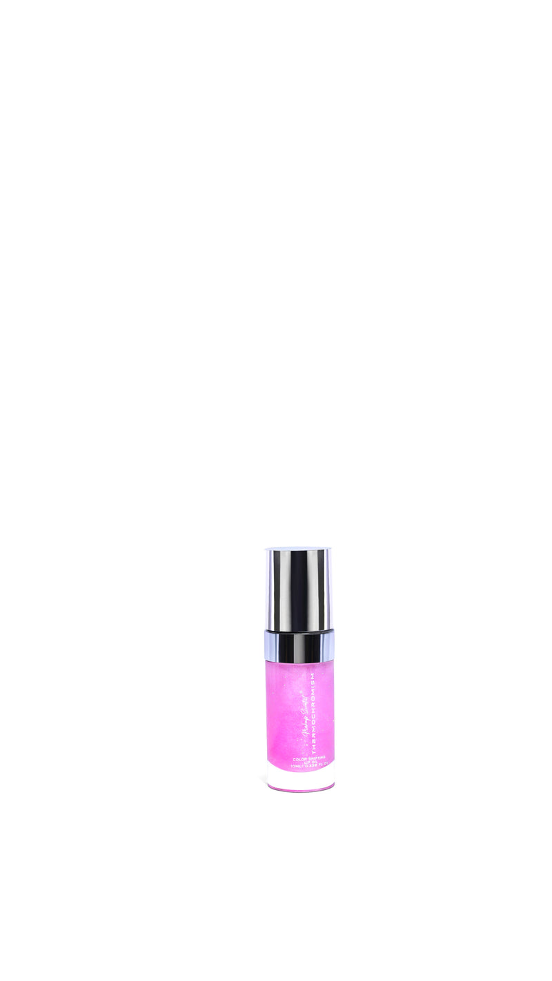 Pink Thermochromism Lip Oil by Makeup Scientist - heat-activated color-changing lip oil