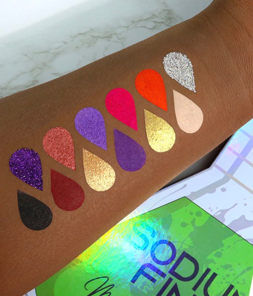 Sodium Fine eyeshadow palette by Makeup Scientist - science-inspired  palette viral twitter
