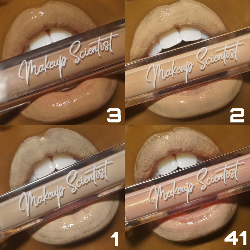 Hydrating nude lip gloss